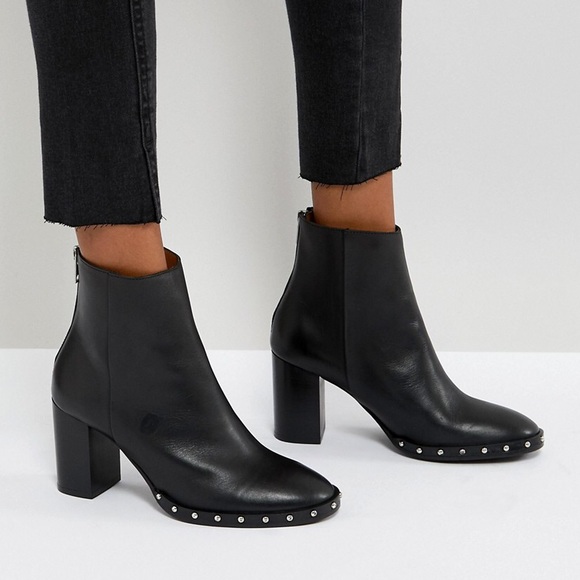 All Saints Shoes - AllSaints leather studded booties